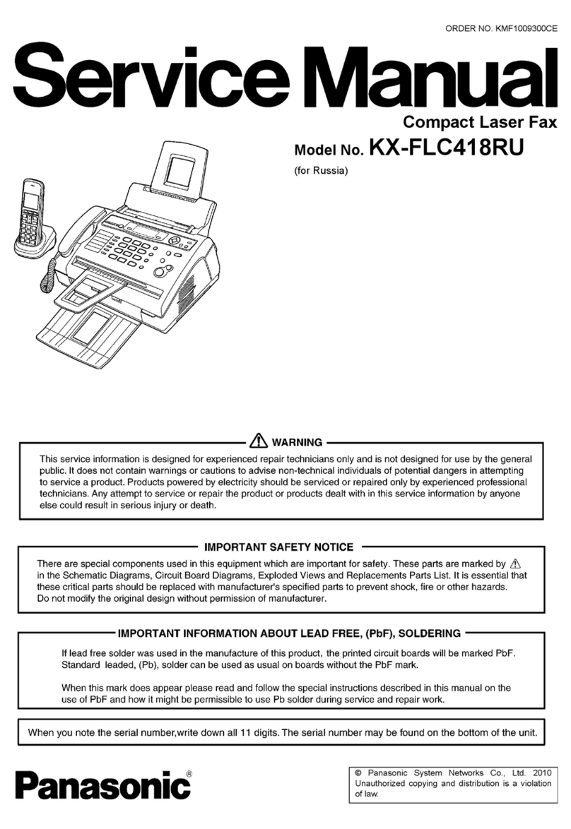 Panasonic KX-FLC418RU User manual