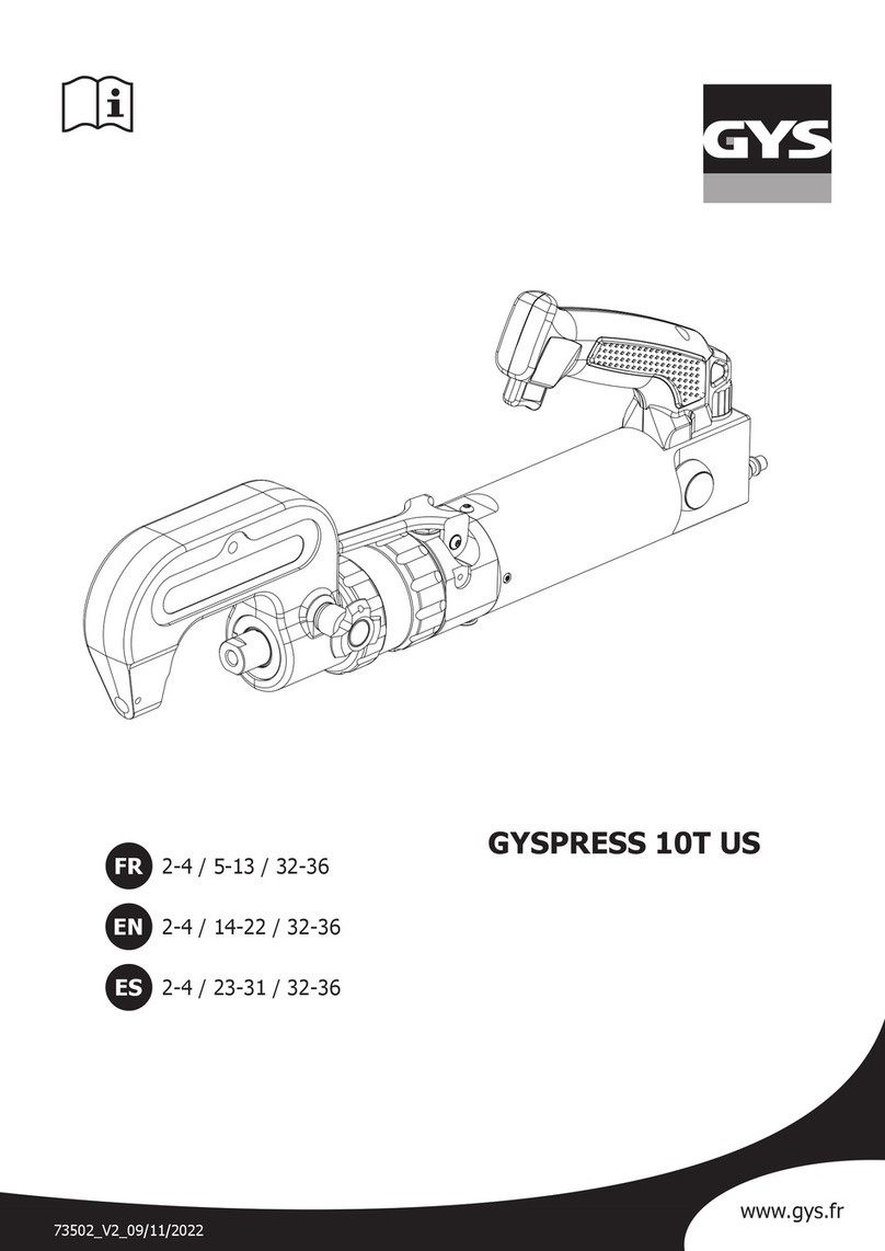 GYS GYSPRESS 10T US User manual