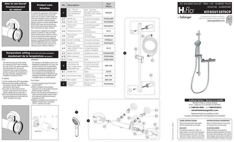 Belanger H2 flo KIT-SOU135TSCP installation instructions Belanger H2 flo KIT-SOU135TSCP installation instructions