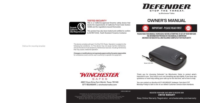 Winchester DEFENDER D-RF-HS-9 owner's manual Winchester DEFENDER D-RF-HS-9 owner's manual