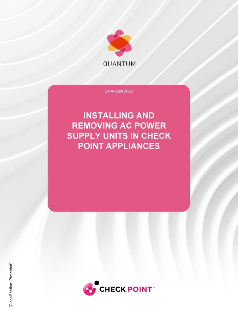 Checkpoint Quantum LightSpeed Appliance QLS250 User manual Checkpoint Quantum LightSpeed Appliance QLS250 User manual