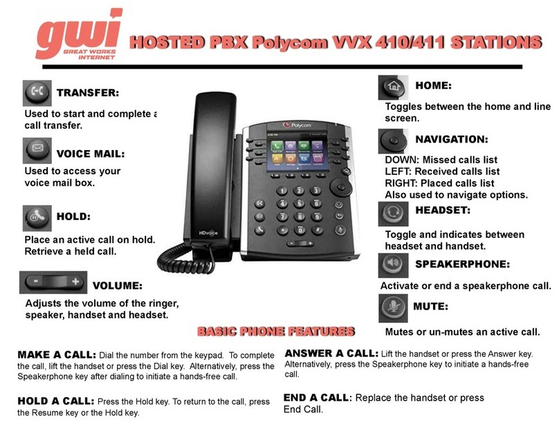 Polycom VVX410 User manual