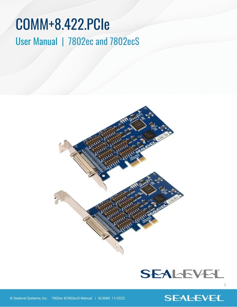 SeaLevel COMM+8.422.PCIe User manual