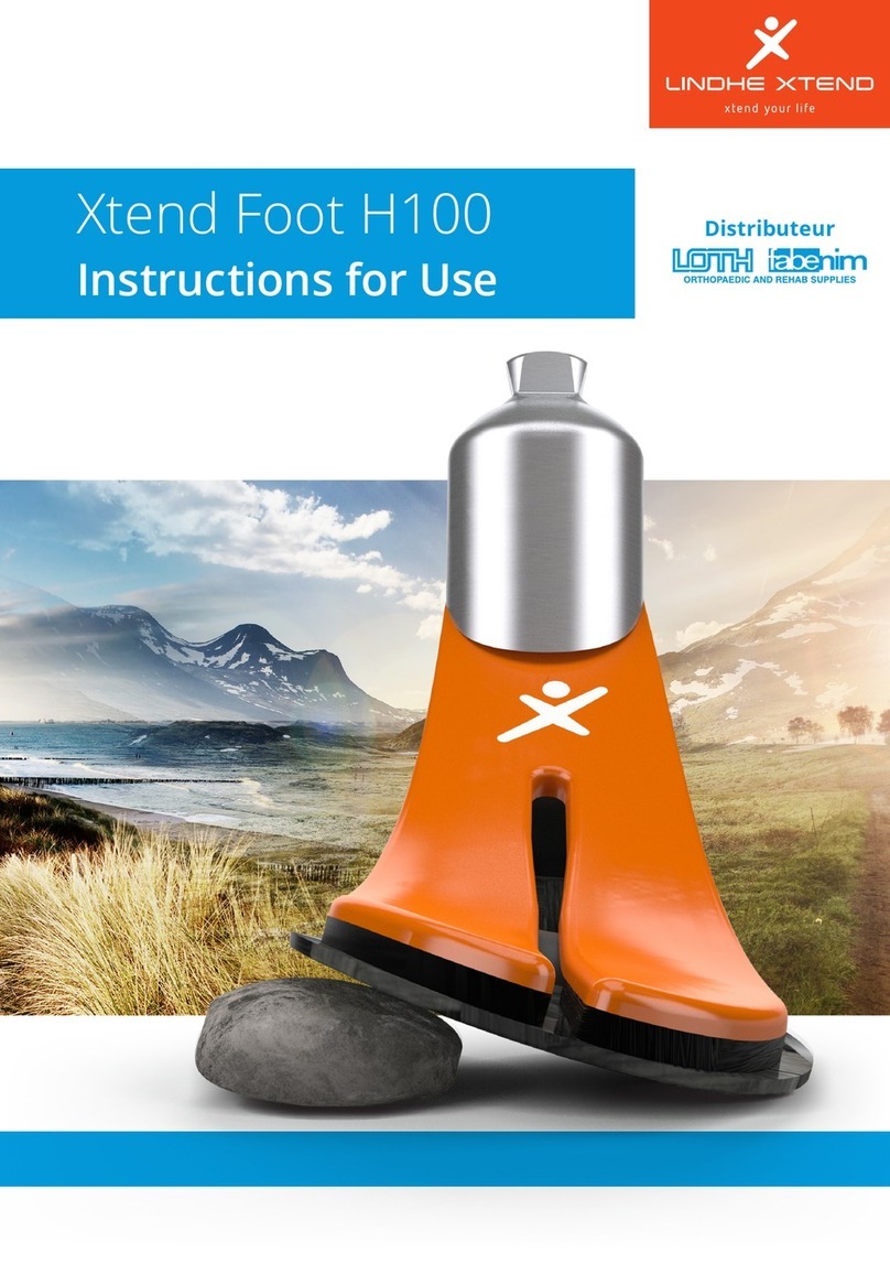 Lindhe Xtend Xtend Foot H100 Instructions for use