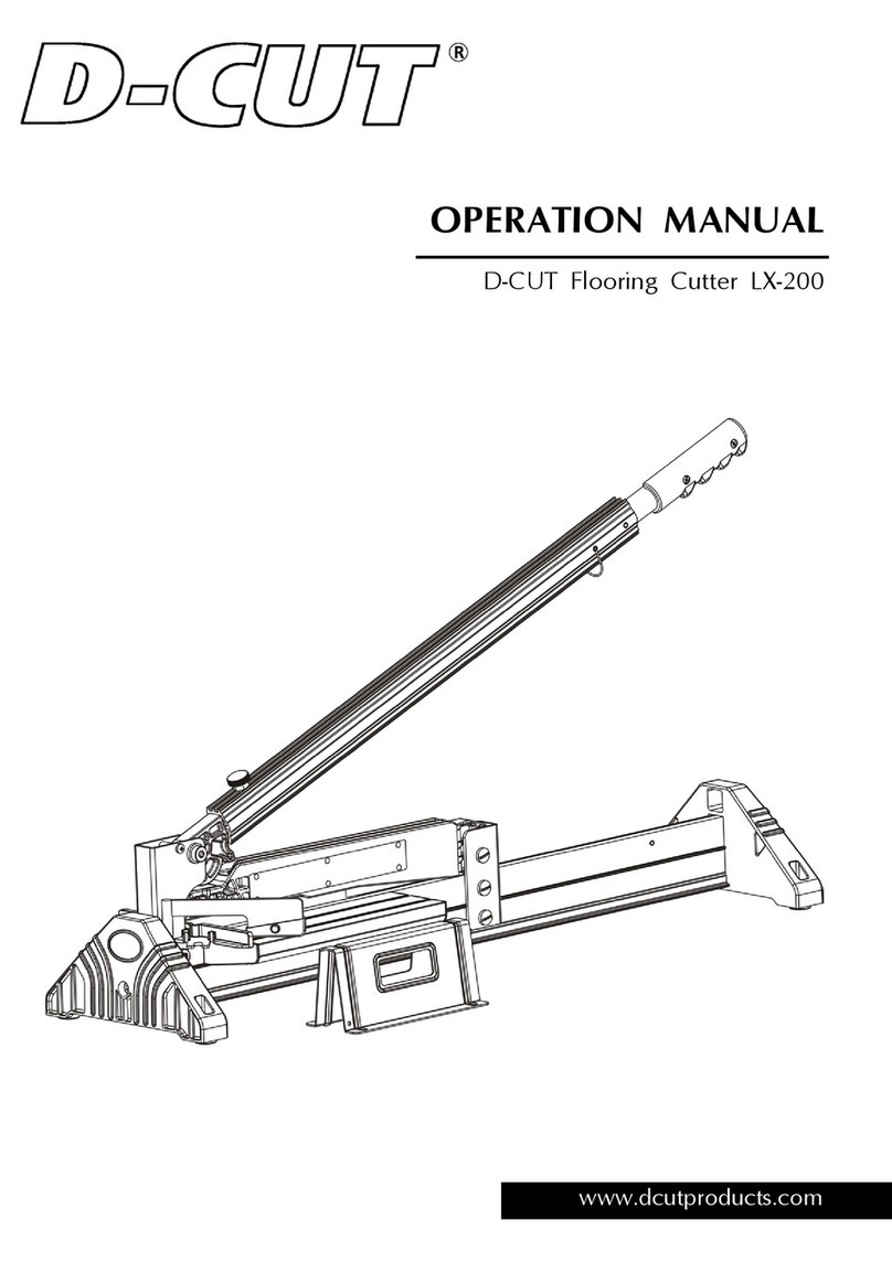 D-CUT LX-200 Operation manual