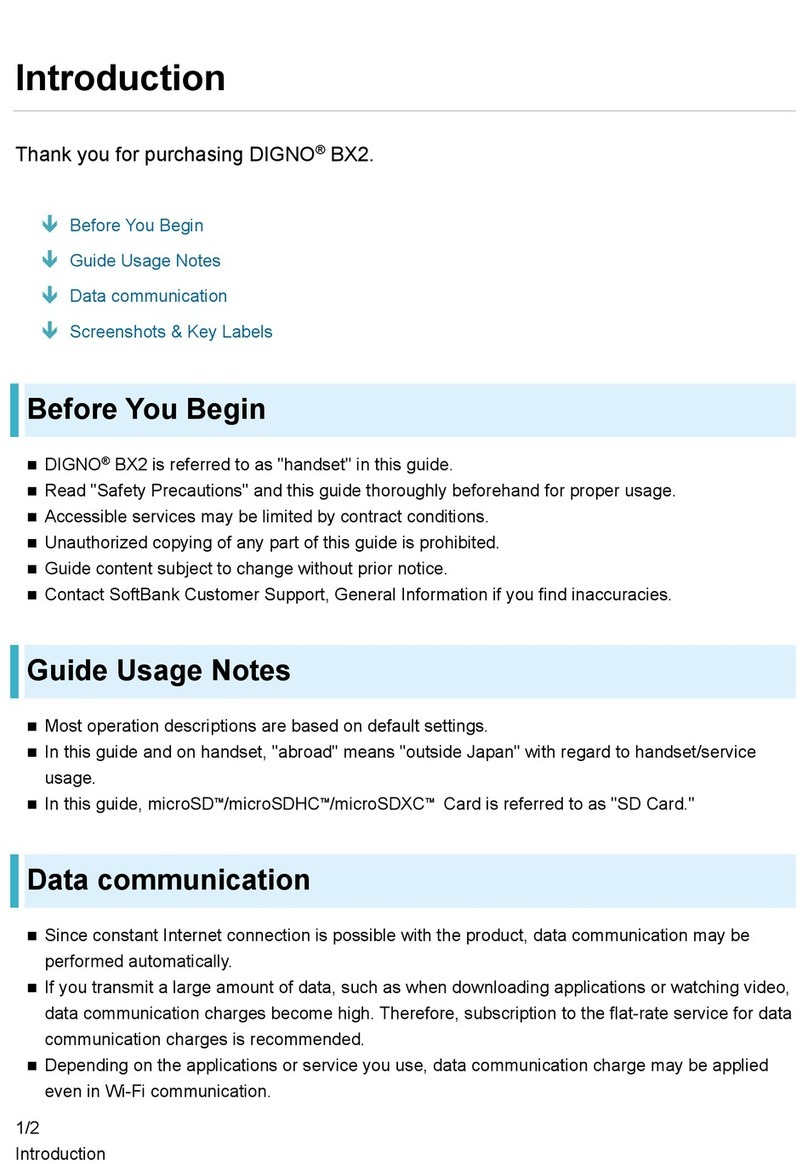 Kyocera DIGNO BX2 User manual
