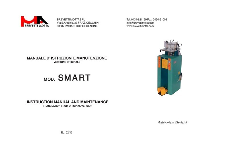 Brevetti Motta SMART Instruction manual and maintenance