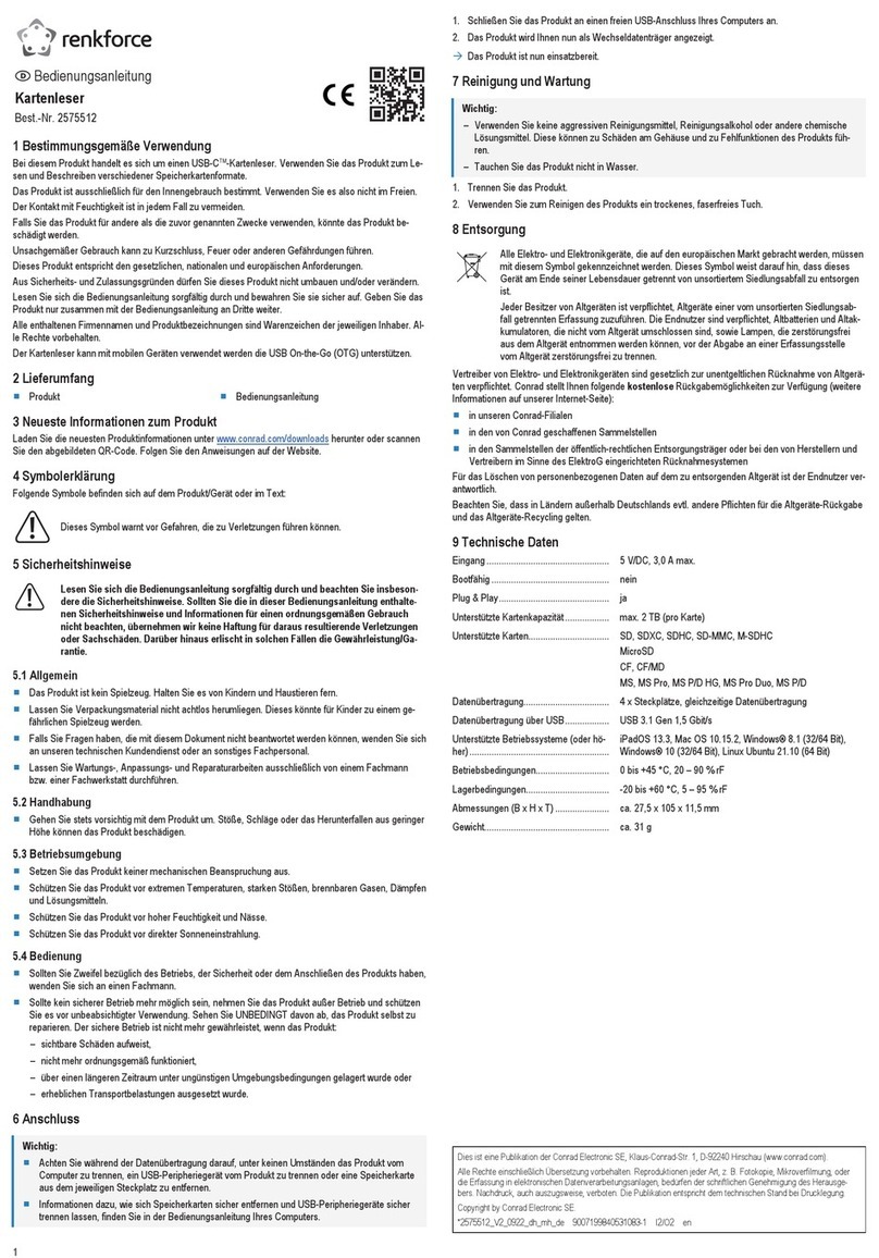 Renkforce 2575512 operating instructions