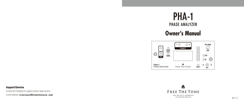 Free The Tone PHA-1 owner's manual