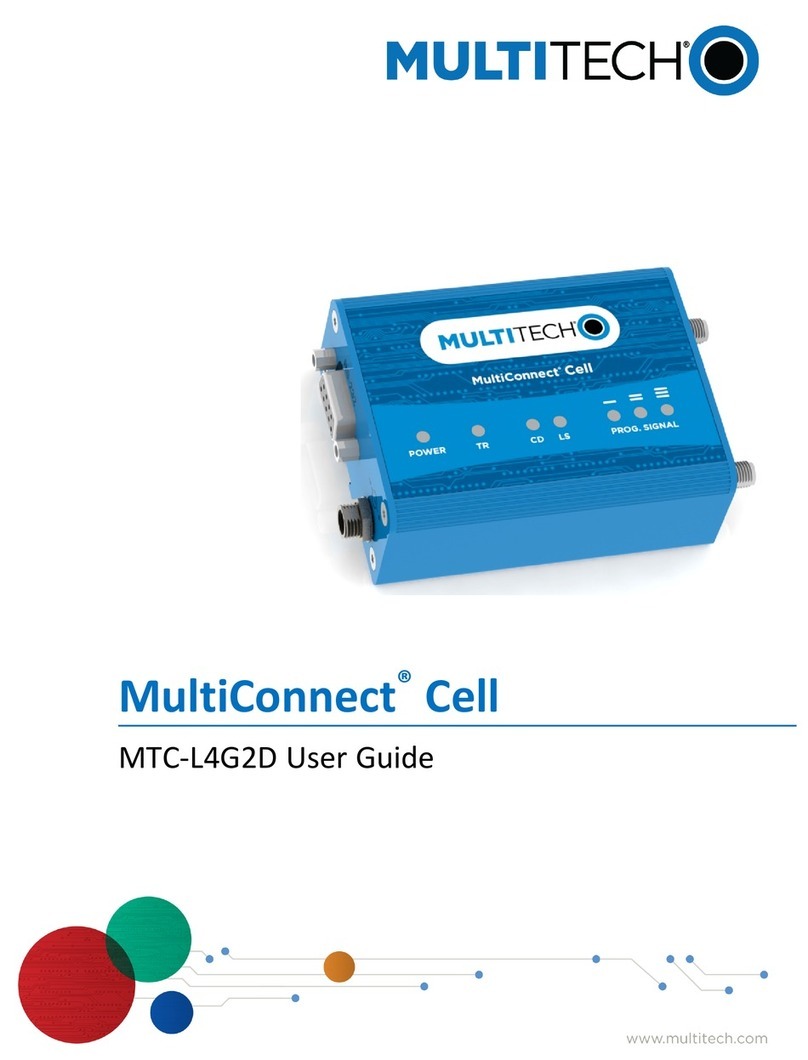 Multitech MultiConnect MTC-L4G2D User manual Multitech MultiConnect MTC-L4G2D User manual