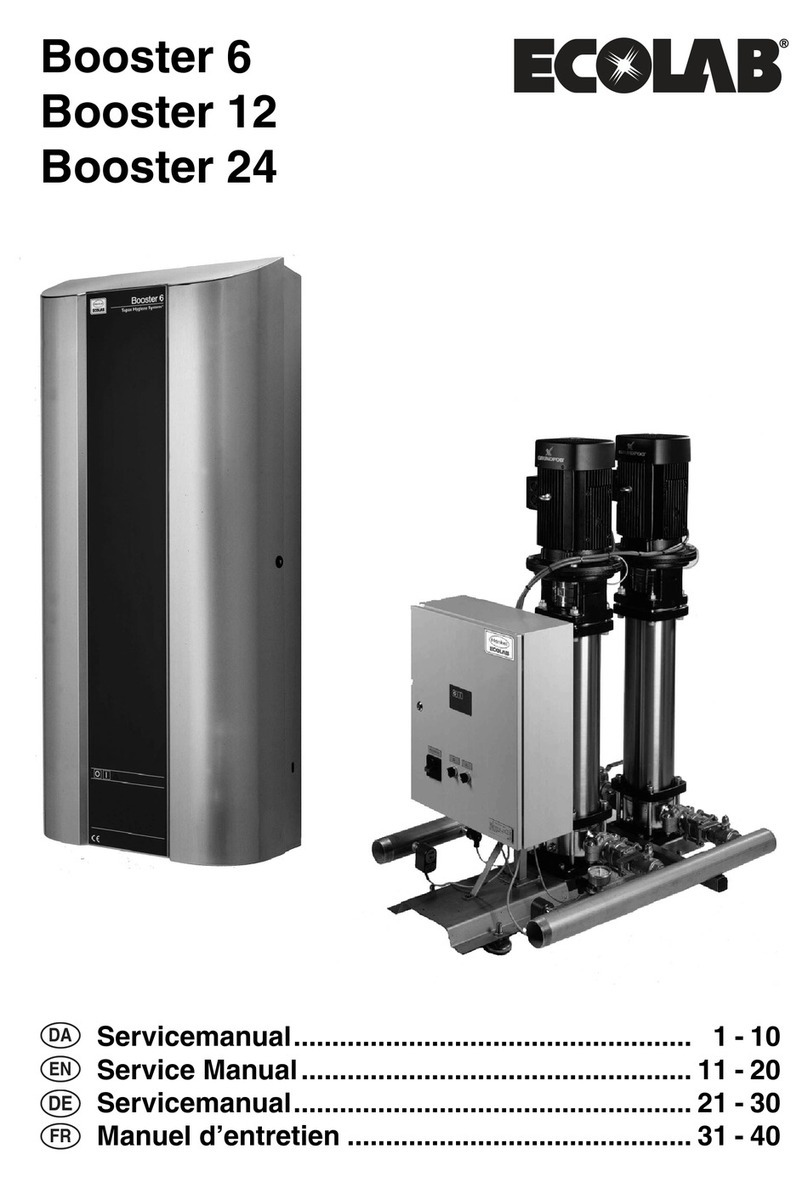 Ecolab Booster 6 User manual