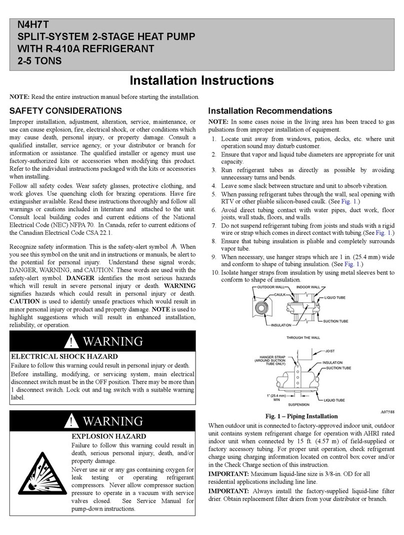 Carrier N4H7T installation instructions