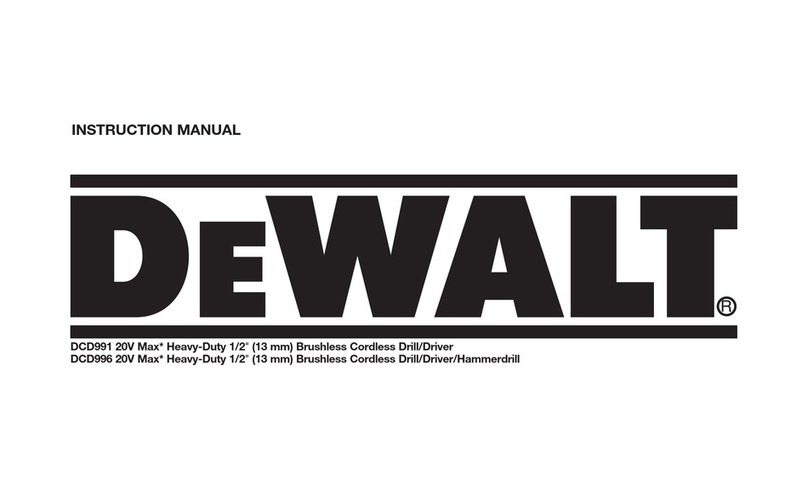 DeWalt XR DWDCD991P2 User manual