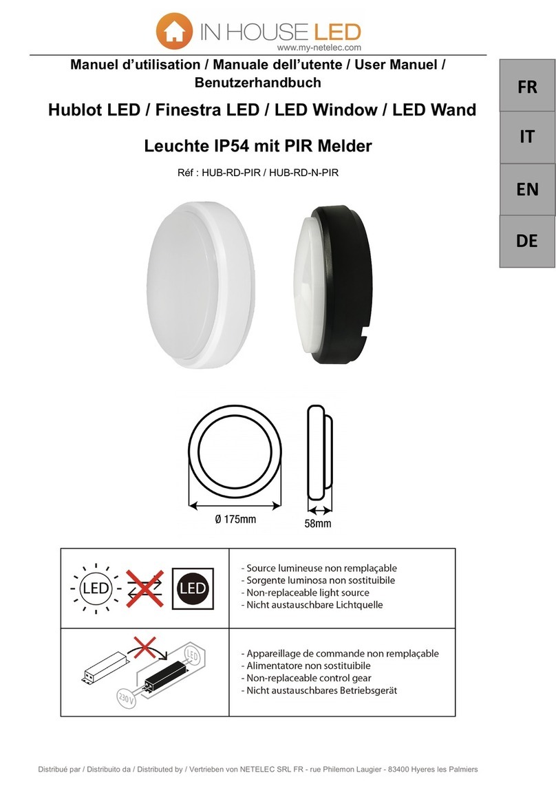IN HOUSE LED HUB-RD-PIR Configuration guide