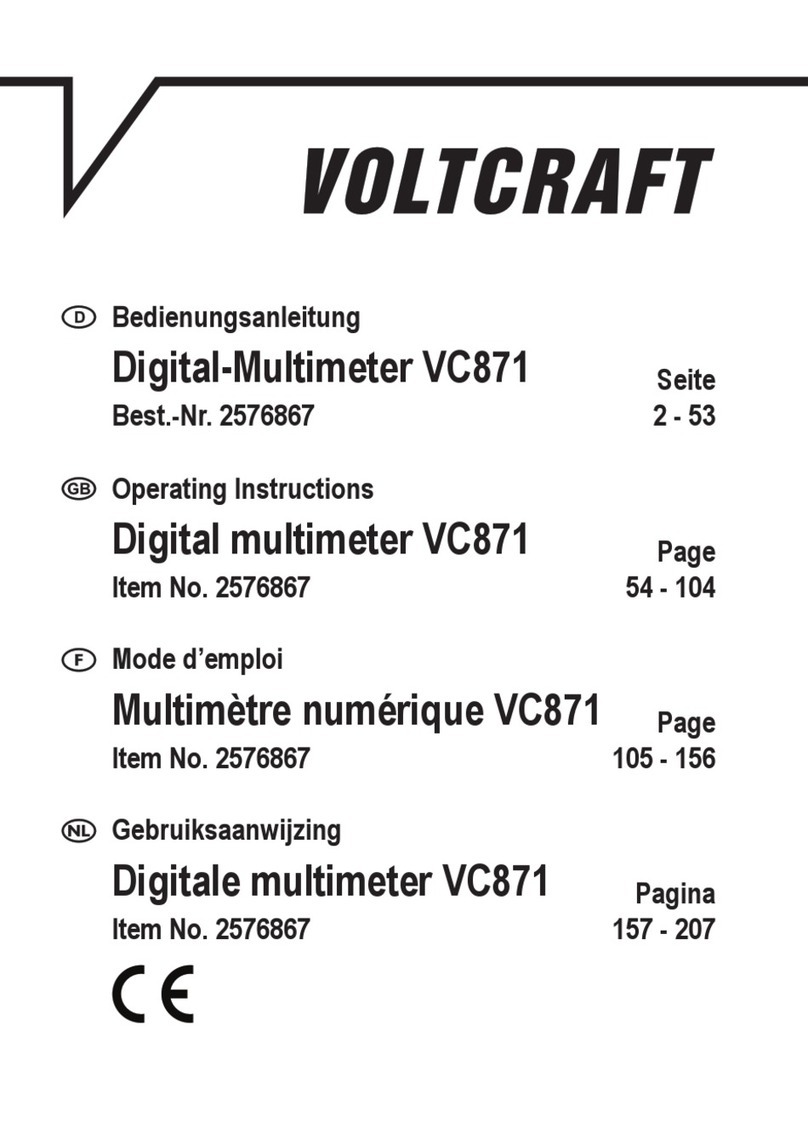 VOLTCRAFT VC871 User manual