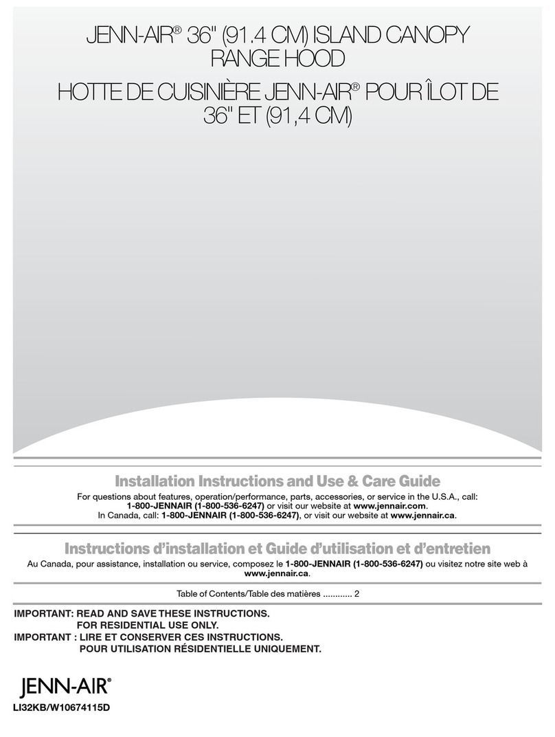 Jenn-Air JXI8536DS0 Product information sheet