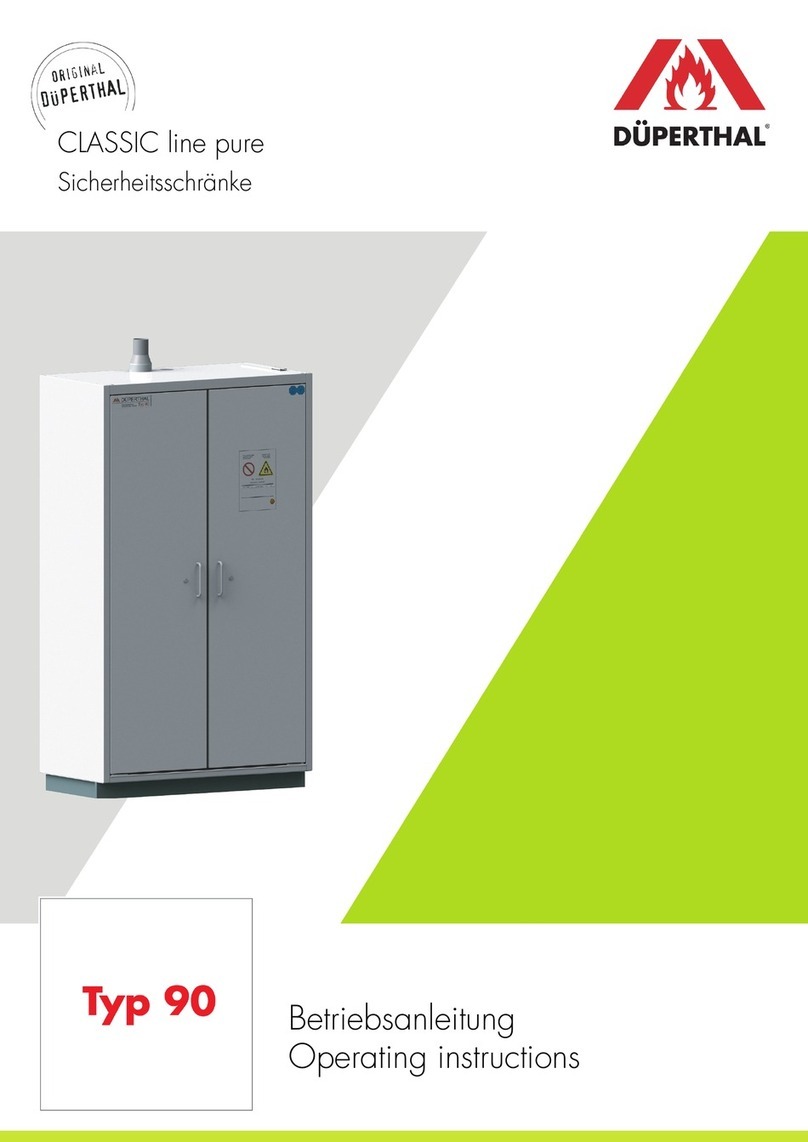DÜPERTHAL CLASSIC line pure 90 operating instructions