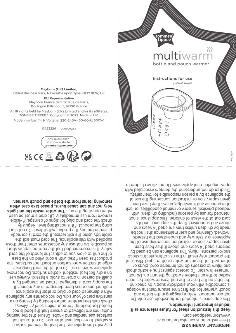 Tommee Tippee multiwarm User manual