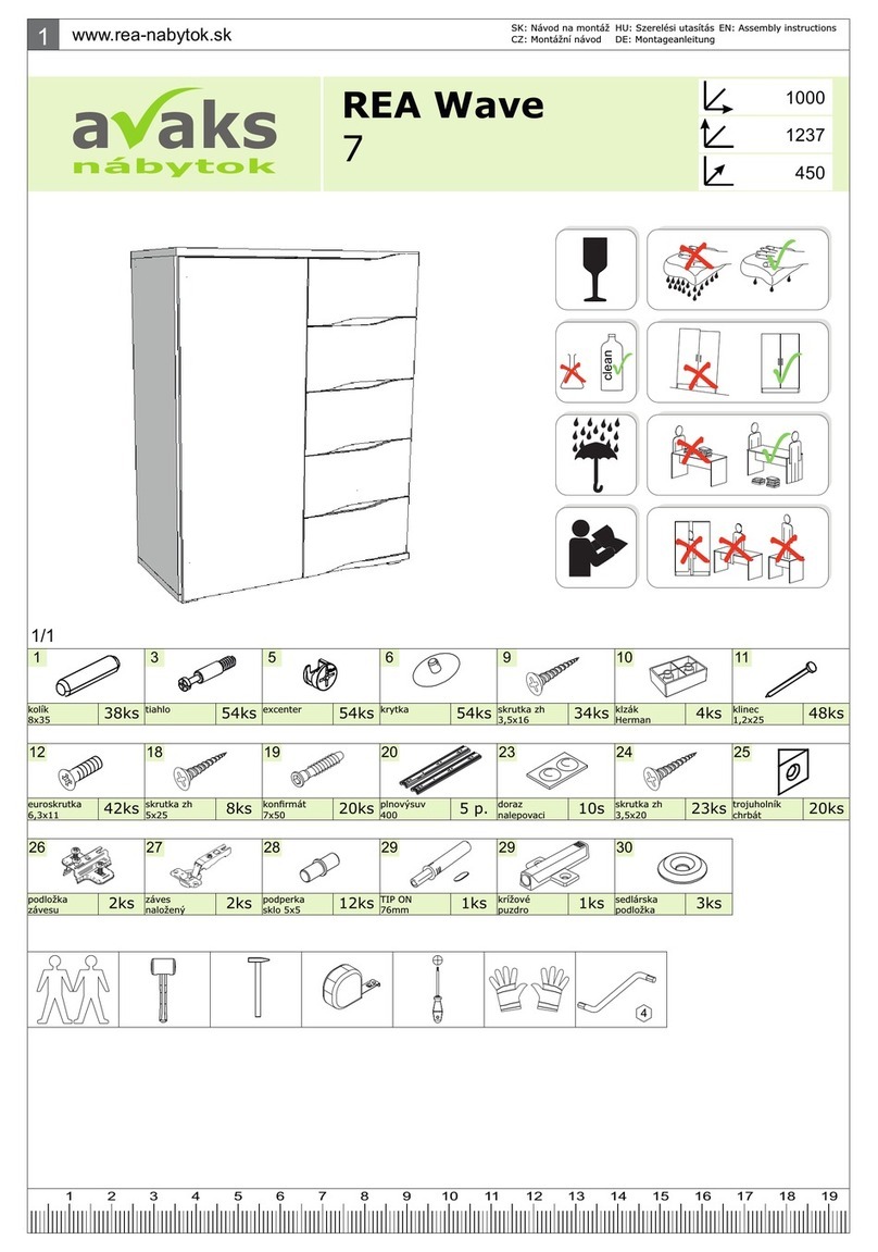 avaks nabytok REA Wave 7 Assembly instructions avaks nabytok REA Wave 7 Assembly instructions