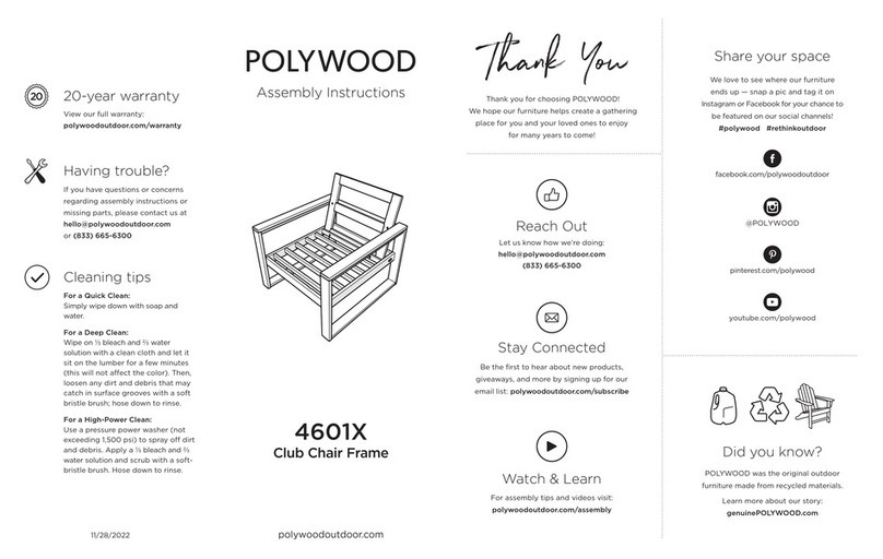Polywood 4601X User manual Polywood 4601X User manual