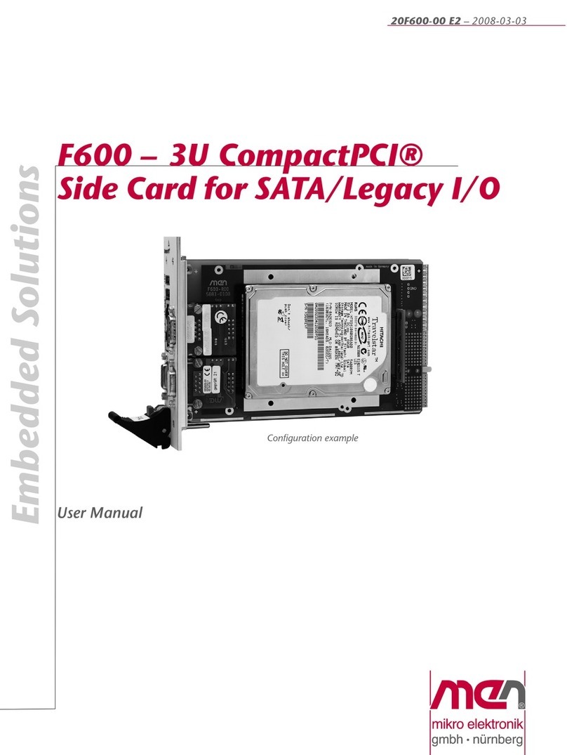 MEN CompactPCI F600-3U user manual