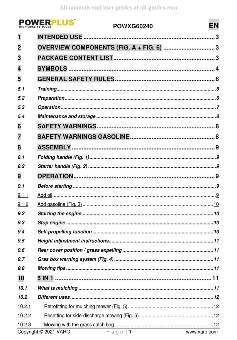 Powerplus POWXG60240 User manual Powerplus POWXG60240 User manual