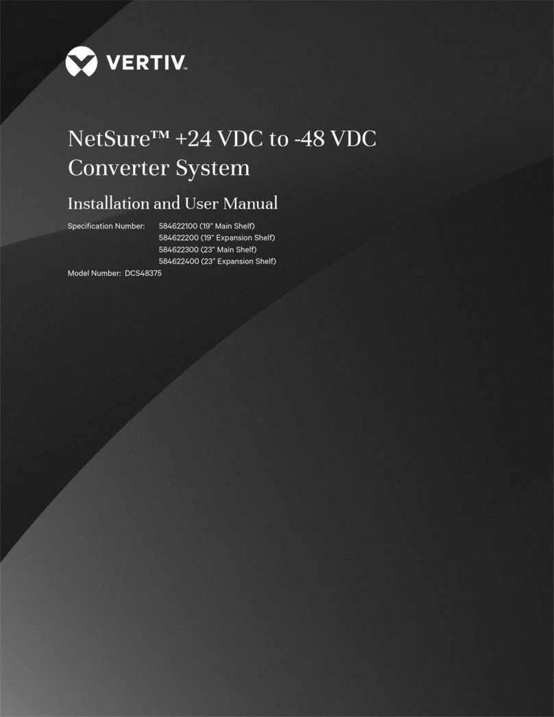 Vertiv 584622100 Installation and user manual