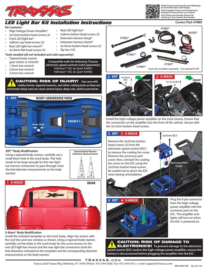 Traxxas 7885 User manual
