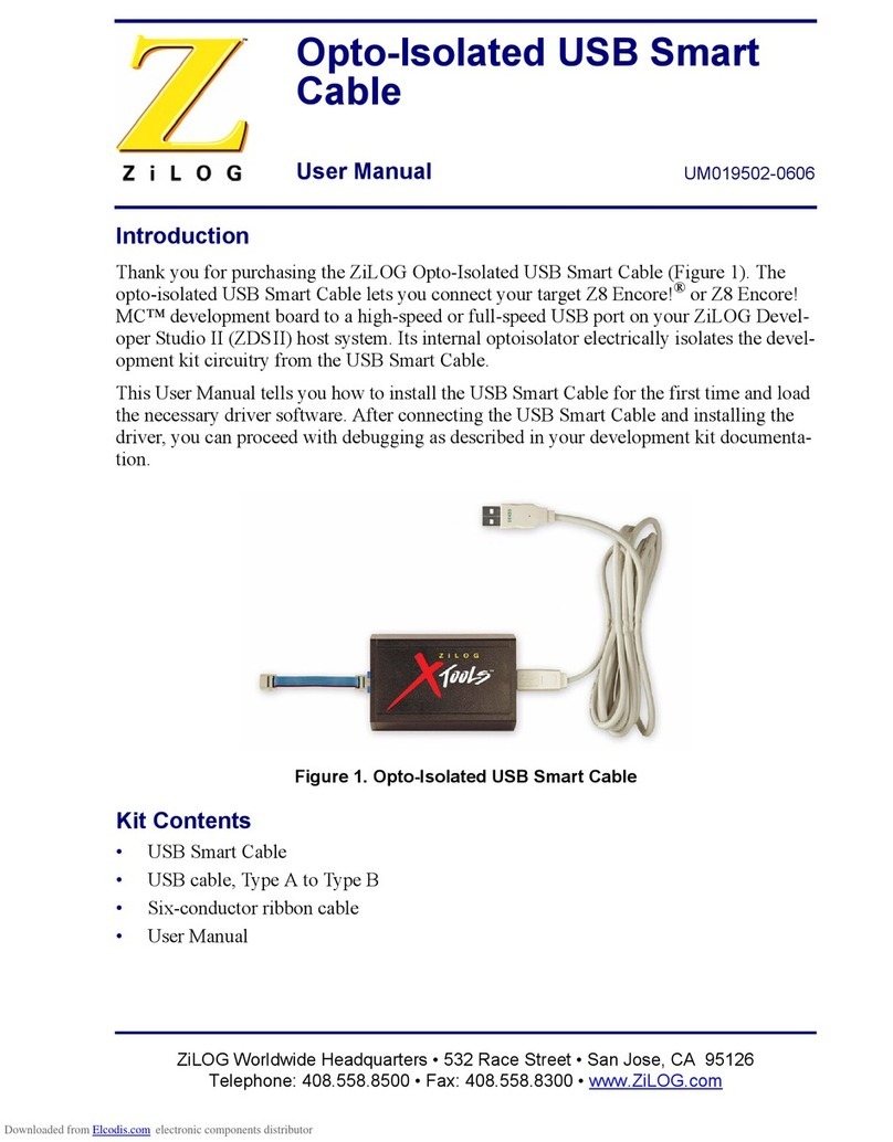 ZiLOG ZUSBSC00100ZACG User manual