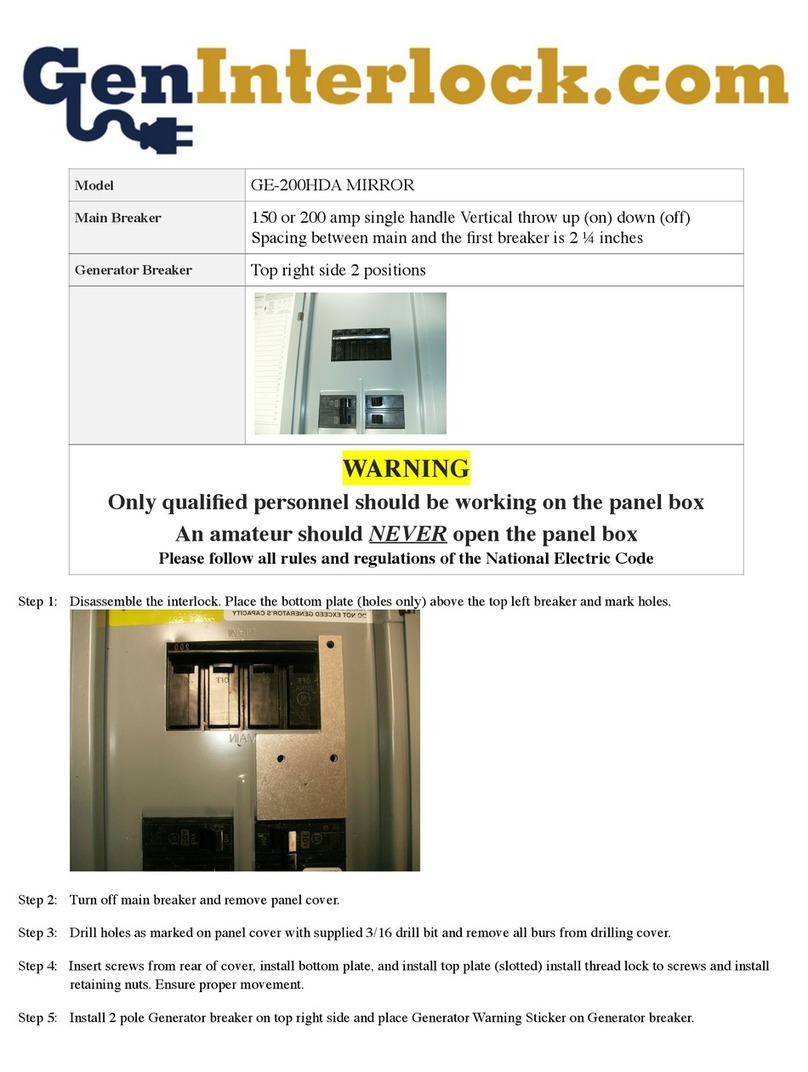 GenInterlock GE-200HDA instructions GenInterlock GE-200HDA instructions