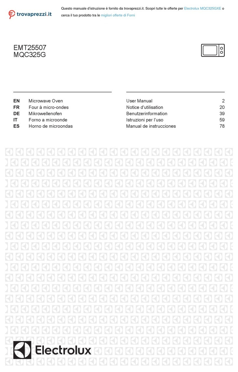 Electrolux MQC325GXE user manual