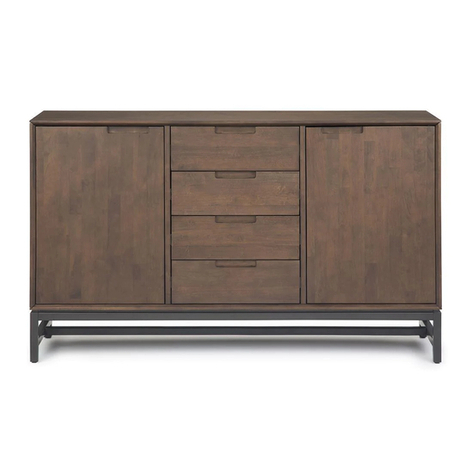 Simpli Home WyndenHall Brooklyn+Max AXCBAN-10 User manual