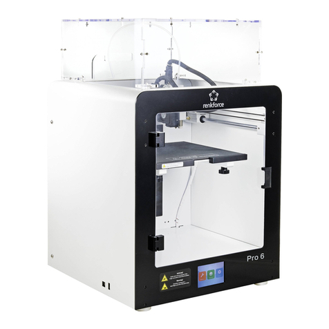 Renkforce FDM 3D Printer Pro 6+ quick start guide