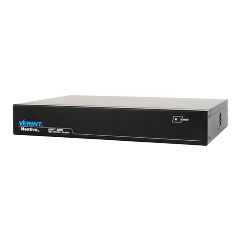 Verint Nextiva HDR 1800 user guide