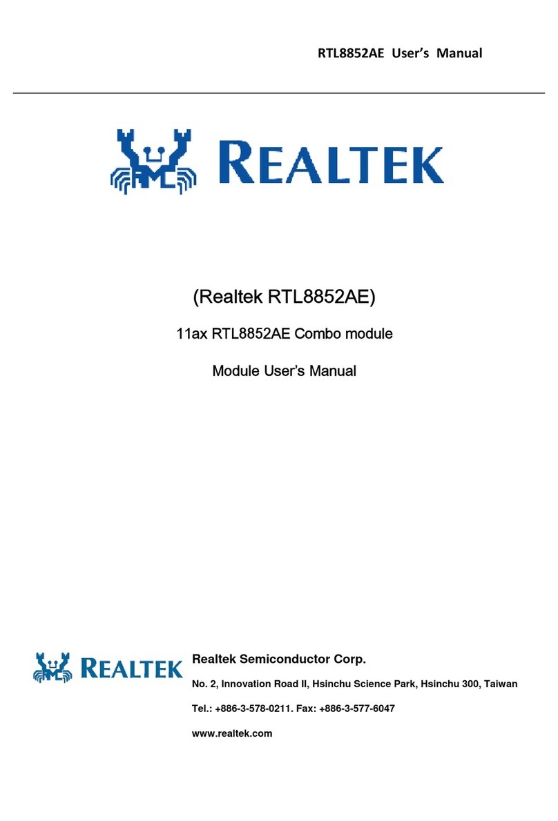 Realtek RTL8852AE User manual