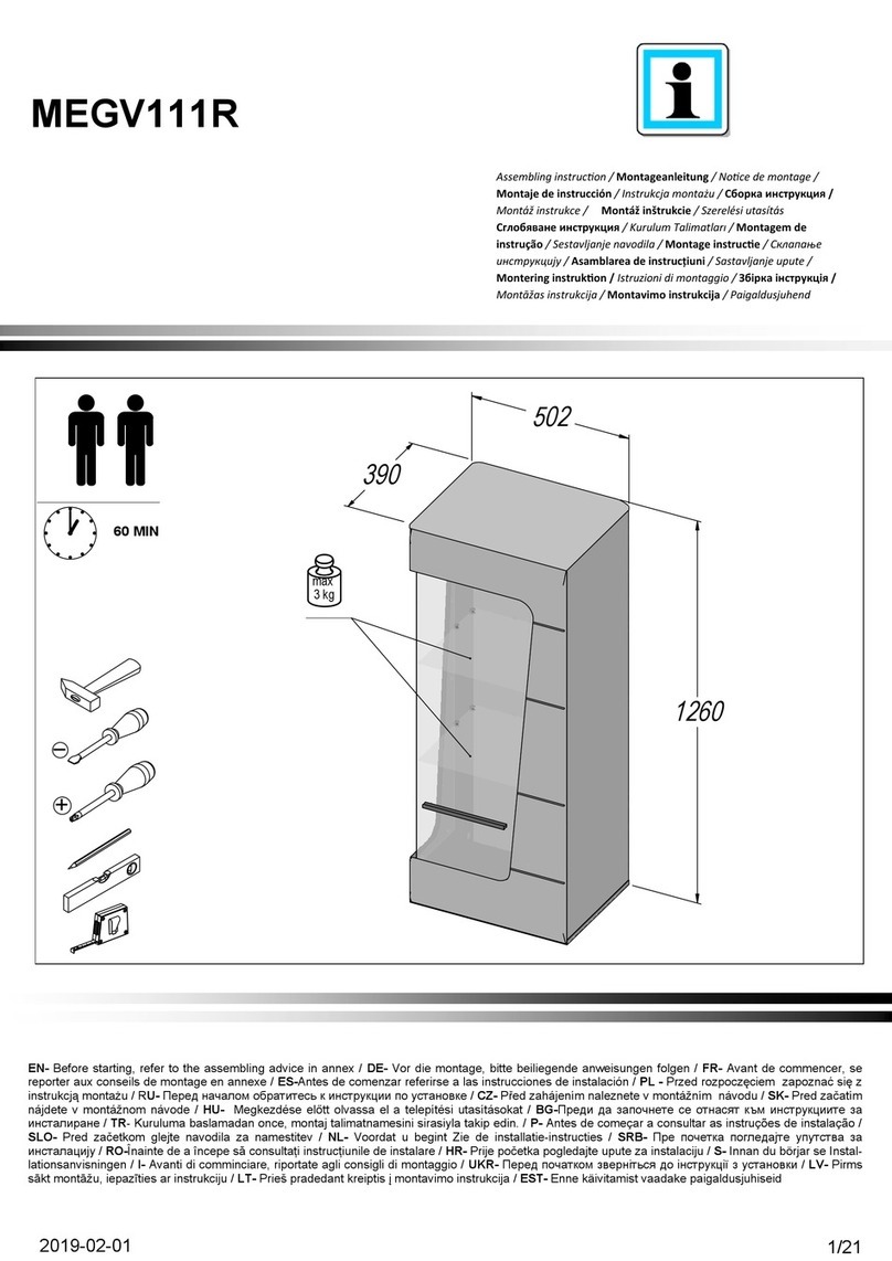 möbelando Iwaniska I MEGV111R Assembling Instruction möbelando Iwaniska I MEGV111R Assembling Instruction