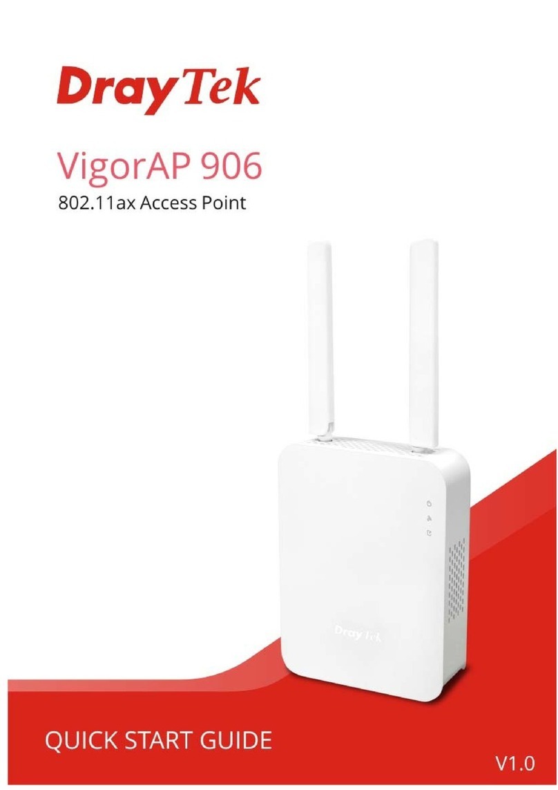 Draytek VigorAP 906 User manual Draytek VigorAP 906 User manual