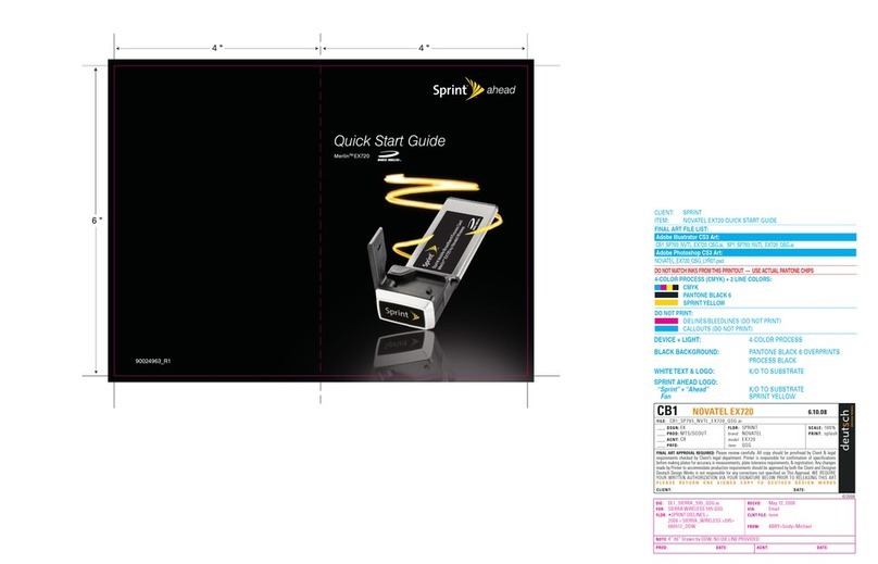 Sprint Merlin EX720 quick start guide