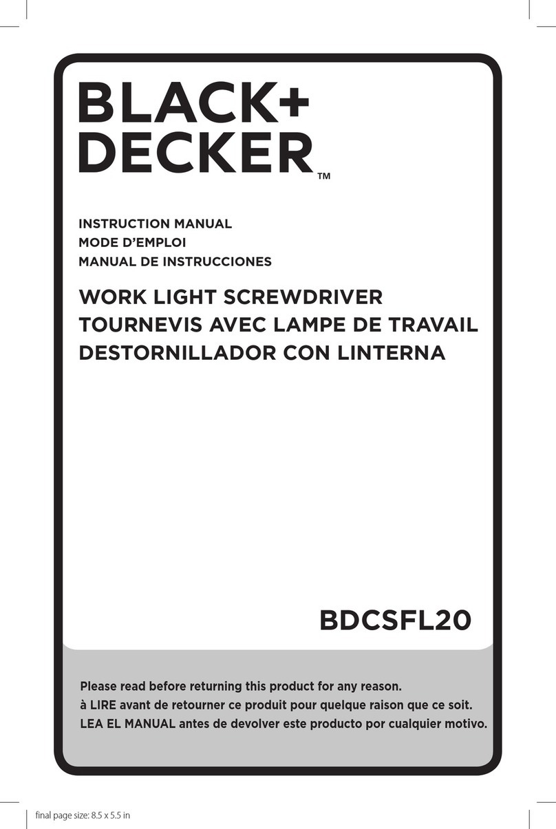 Black & Decker BDCSFL20CTG instruction manual