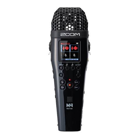Zoom MicTrak M4 User manual