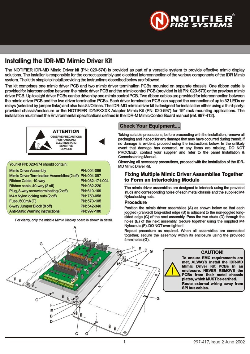 Notifier IDR-MD User manual