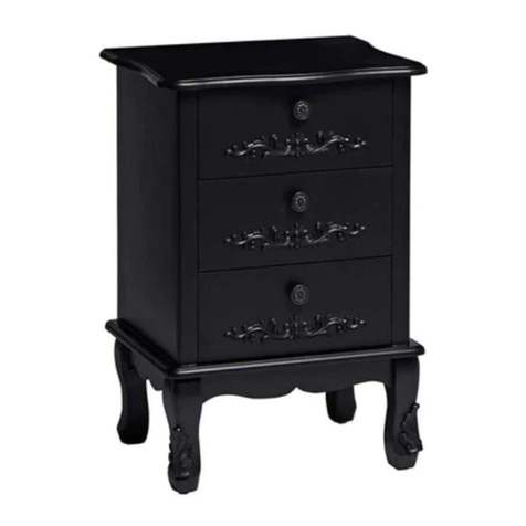 LPD Furniture ANTOINETTE 3 DRAWER CHEST Assembly instructions