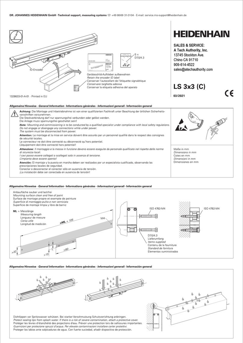 HEIDENHAIN LS 3 3 Series Mounting instructions