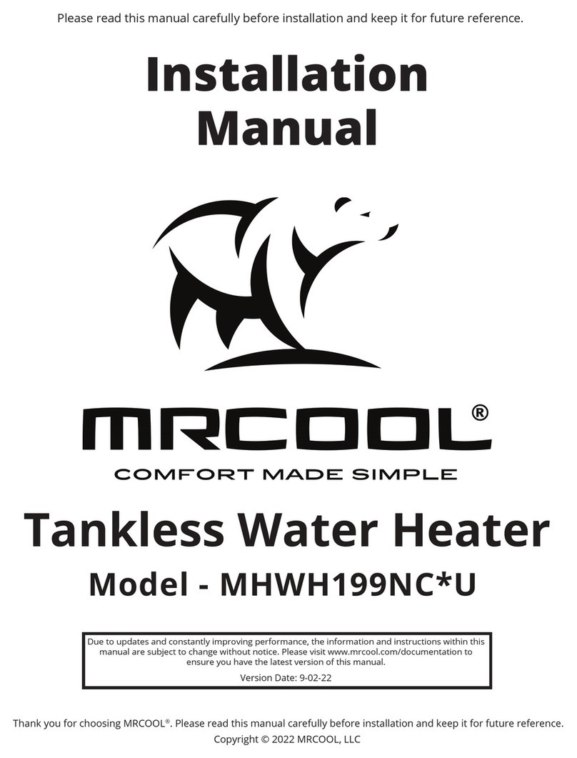 MrCool MHWH199NC U Series User manual