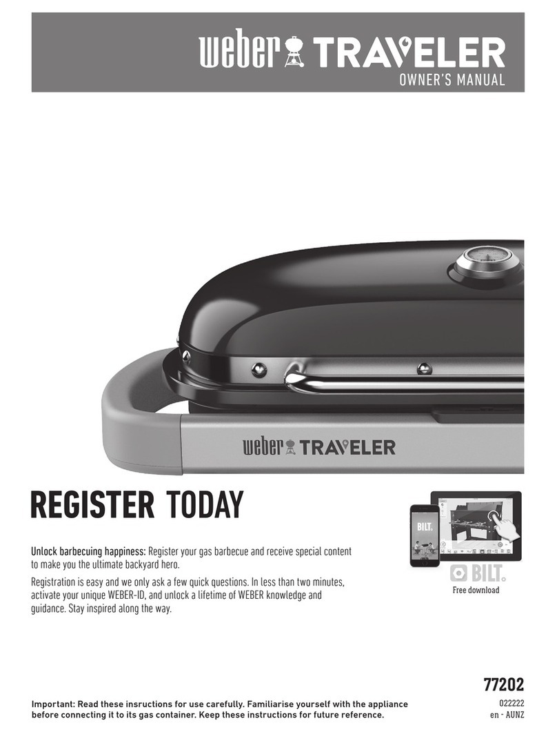 Weber TRAVELER 77202 User manual