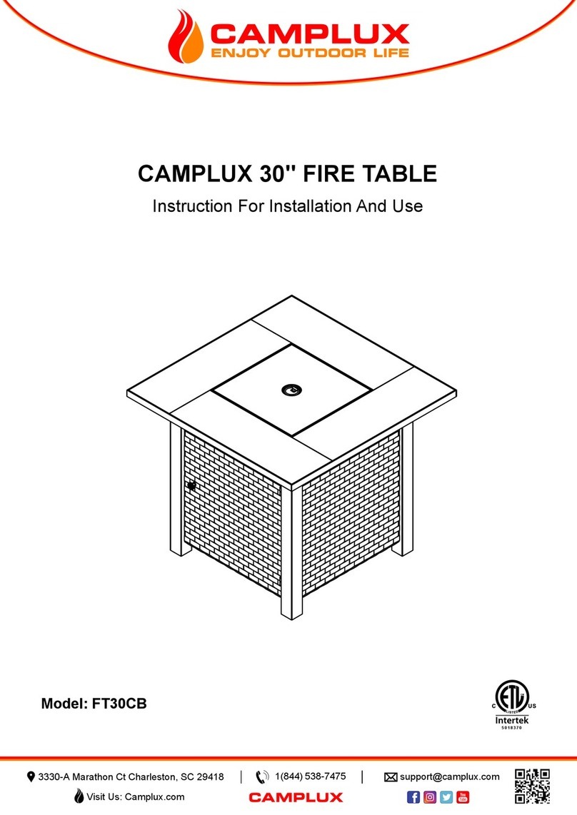 Camplux FT30CB User manual