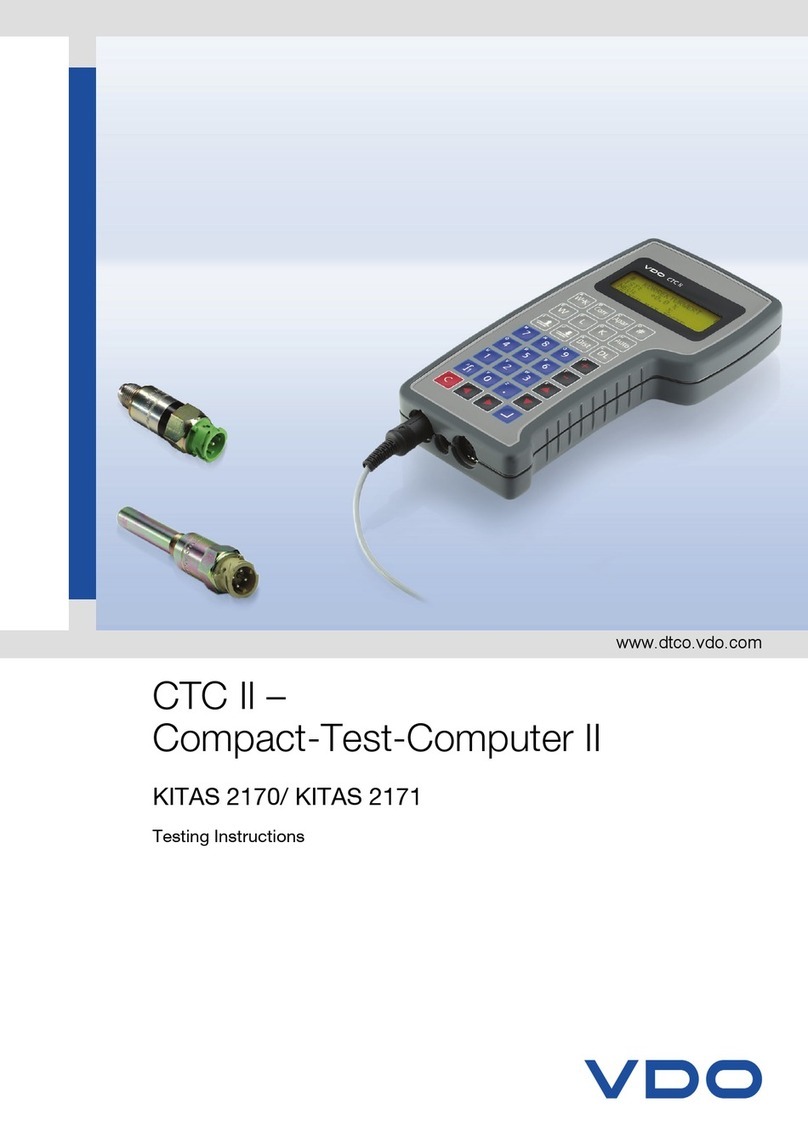 VDO CTC II TESTING INSTRUCTIONS