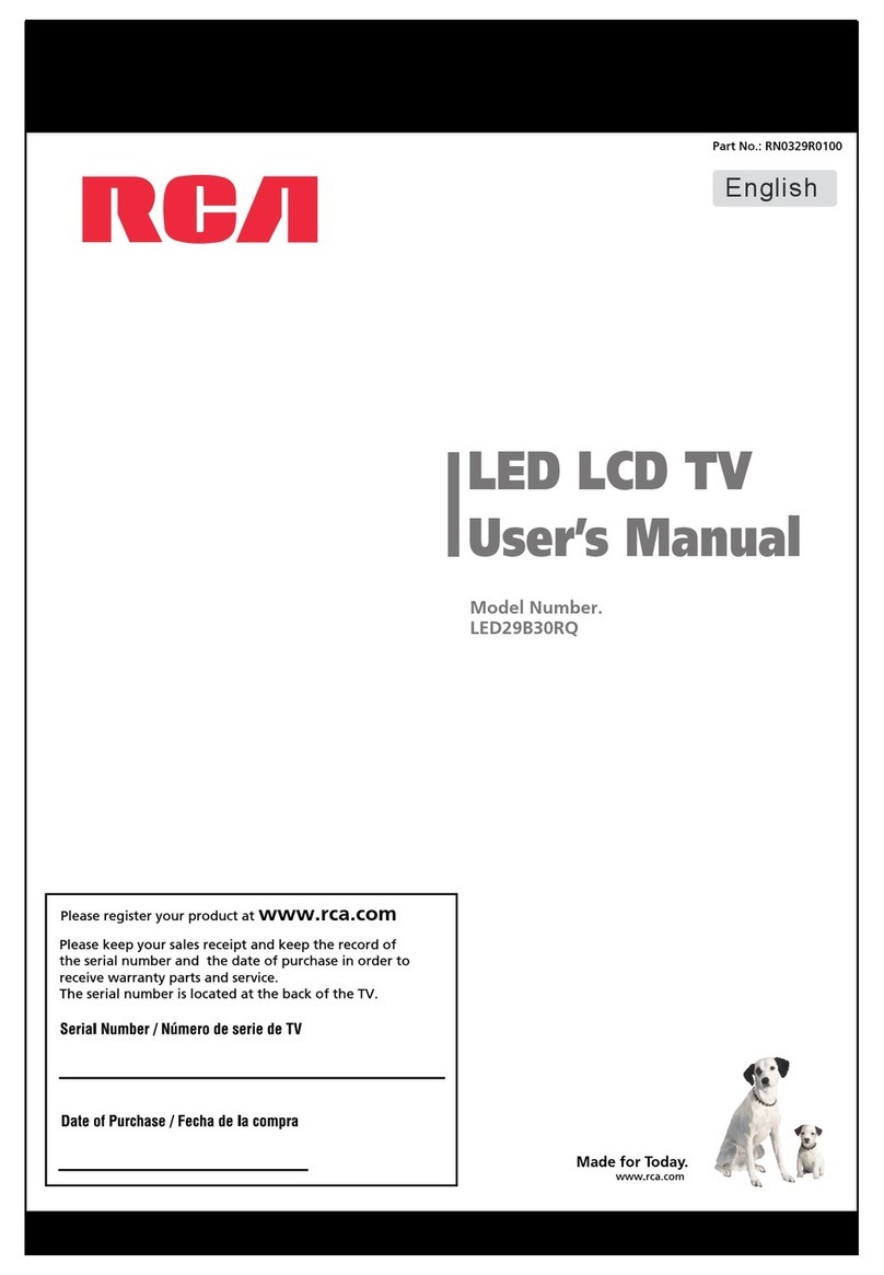 RCA LED29B30RQ User manual