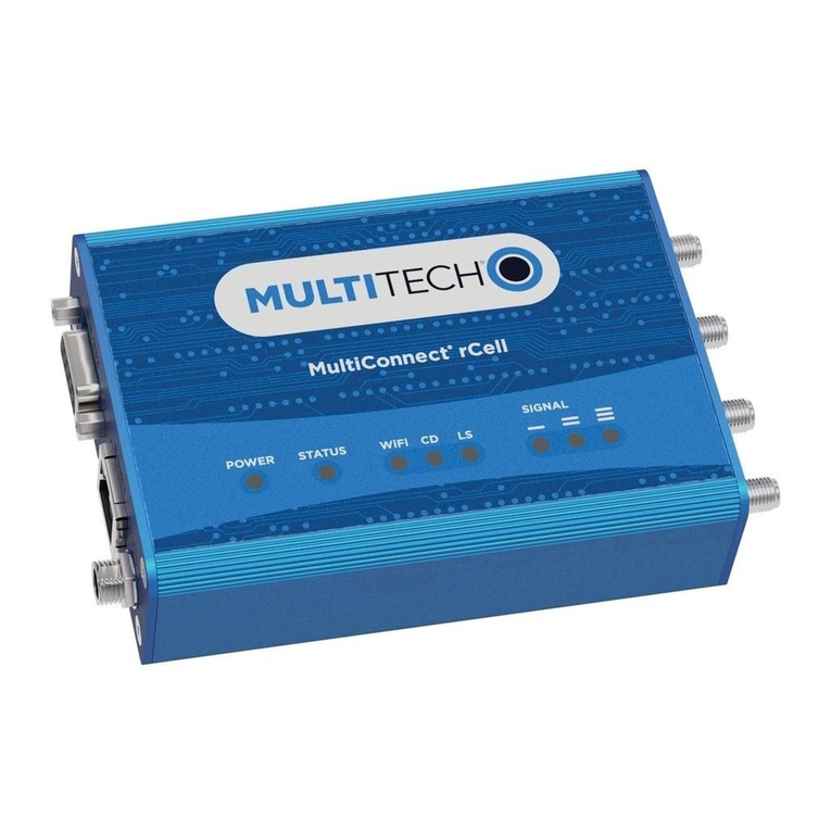 Multitech MultiConnect rCell 100 Series quick start guide