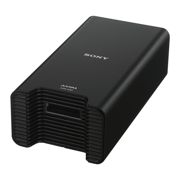 Sony AXSM AXS-AR3 User manual